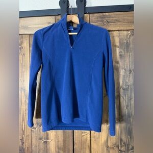 Lands' End Women's Vibrant Blue Cowl Neck Sweater
